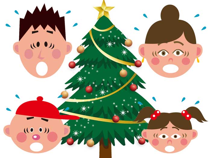 家族のクリスマス失敗談｜生木のクリスマスツリーに大量の毛虫